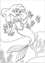 coloring page Ariel, The Little Mermaid